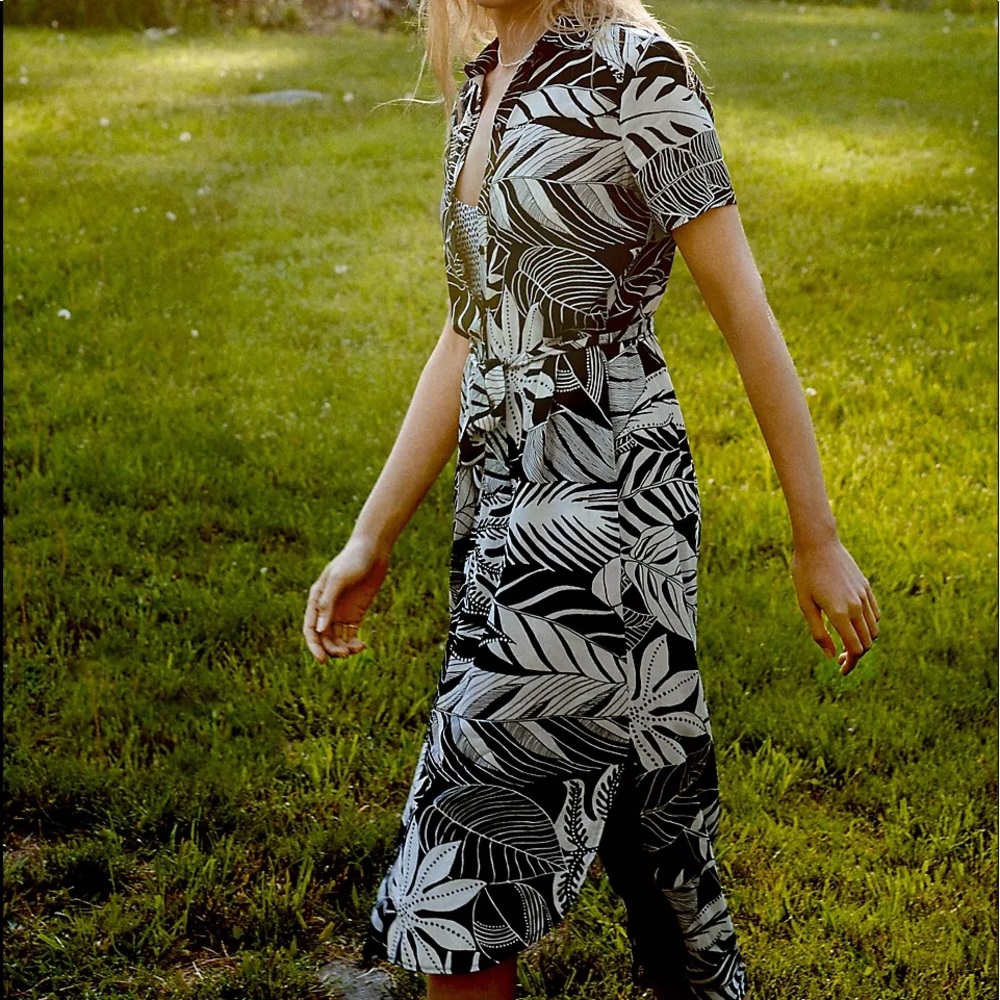 Anthropologie Farm Rio Adonidia Shirtdress xs